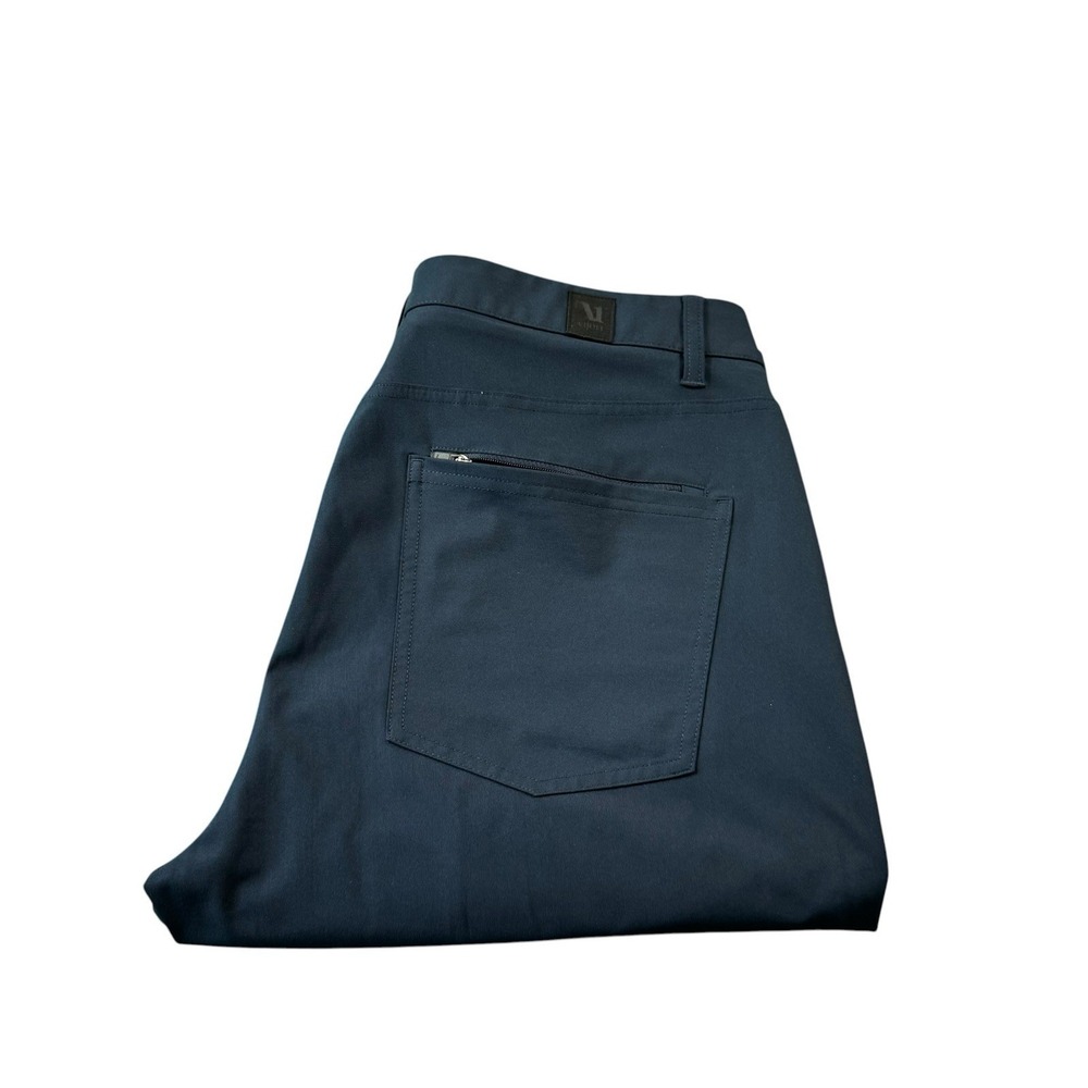 Vuori Meta Pants Mens Navy Performance Stretch Travel V430 Athleisure 34x25